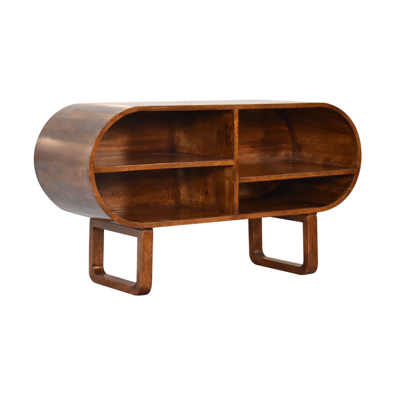 Chestnut Open Circular Media Unit - Image 3