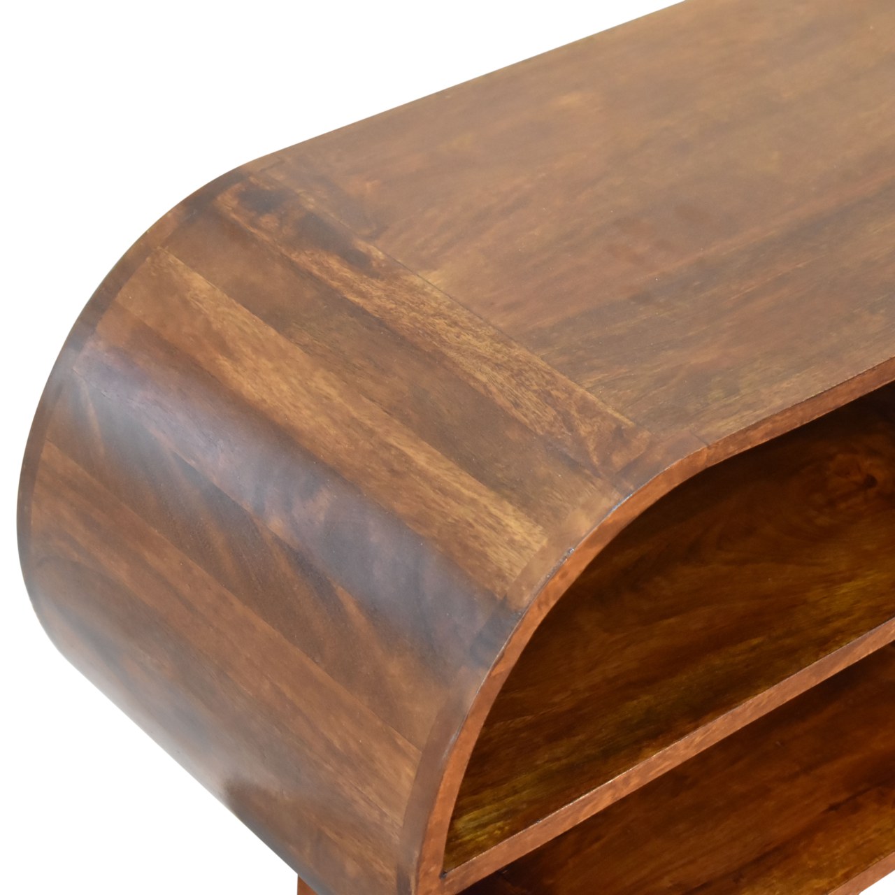 Chestnut Open Circular Media Unit - Image 5