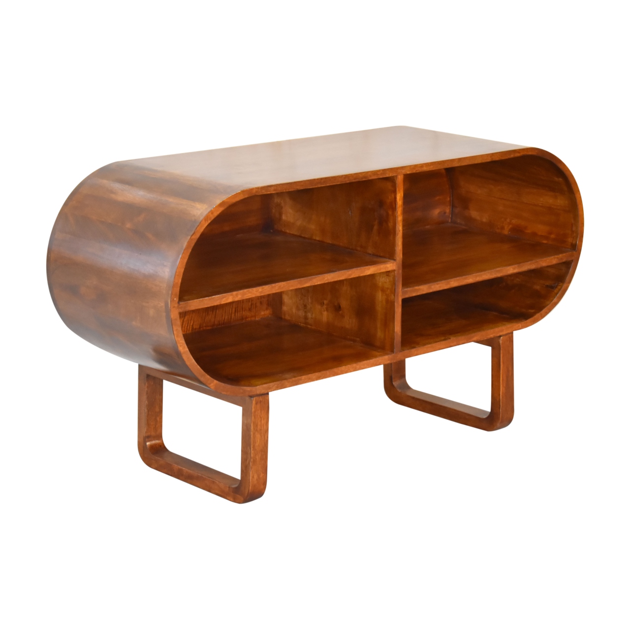 Chestnut Open Circular Media Unit - Image 6
