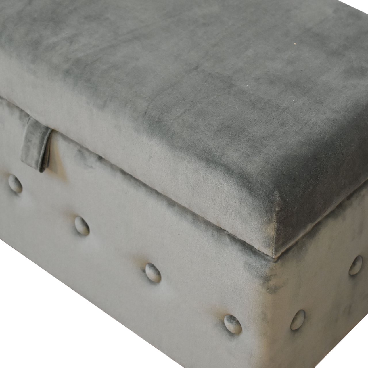 Emerald Velvet Lid-up Ottoman - Image 4
