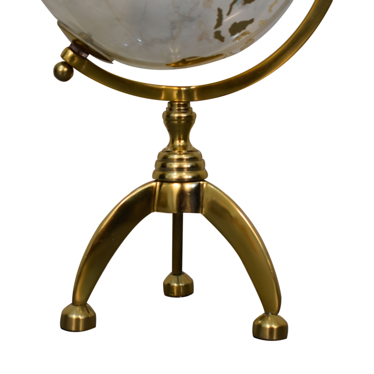 White Globe with Gold Frame - Image 4