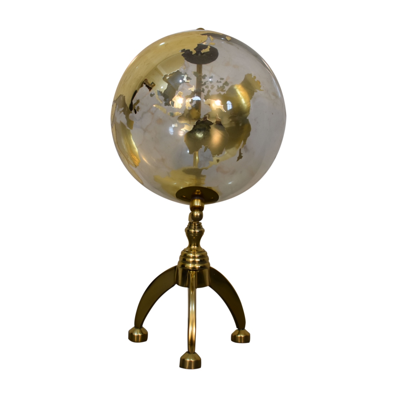 White Globe with Gold Frame - Image 7