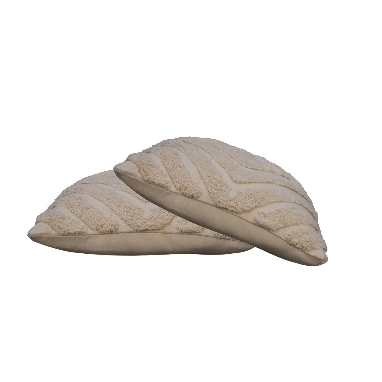 Cream Diamond Cushion Set of 2 - Image 2