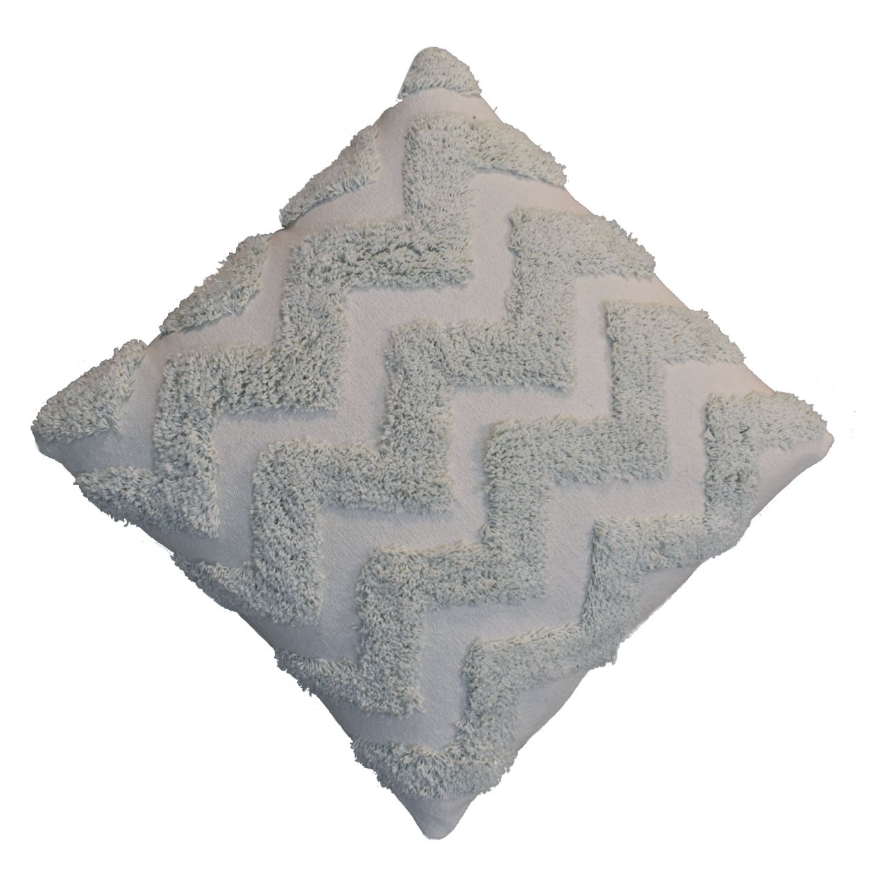 Sage Green Zig-zag Cushion Set of 2 - Image 4