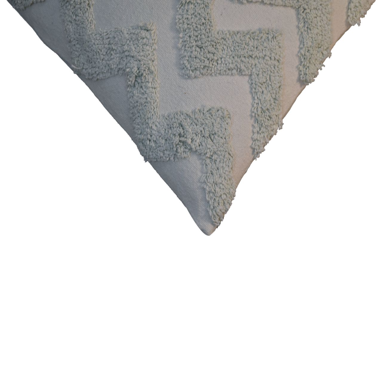 Sage Green Zig-zag Cushion Set of 2 - Image 5