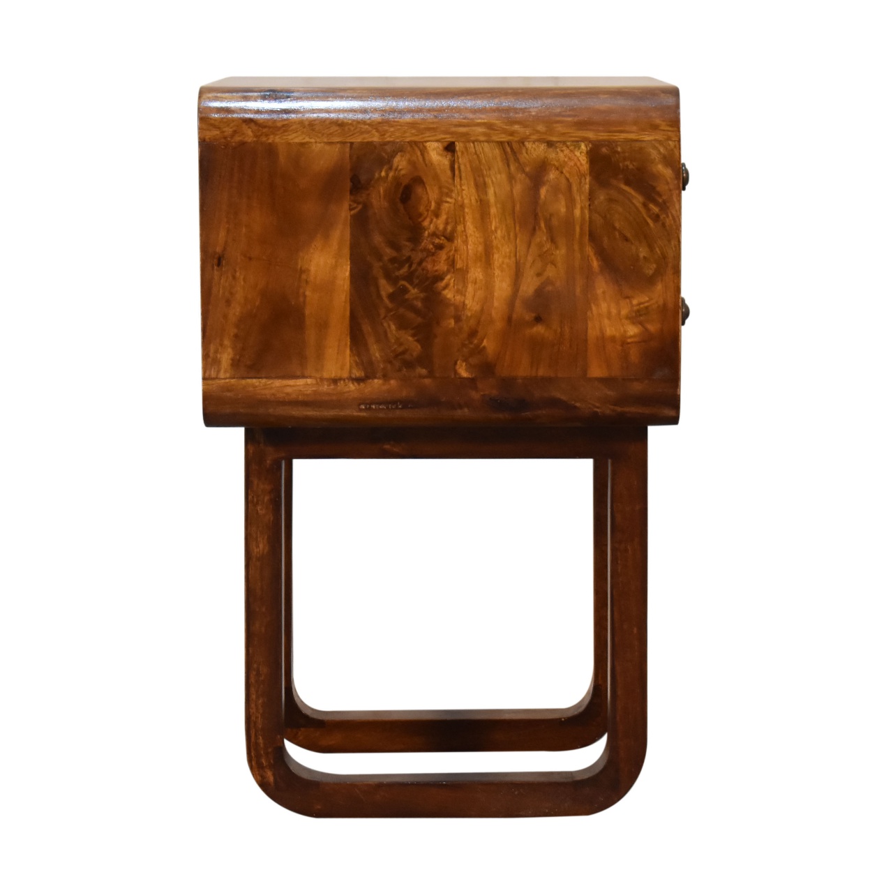 U-Curved Chestnut Bedside - Image 8