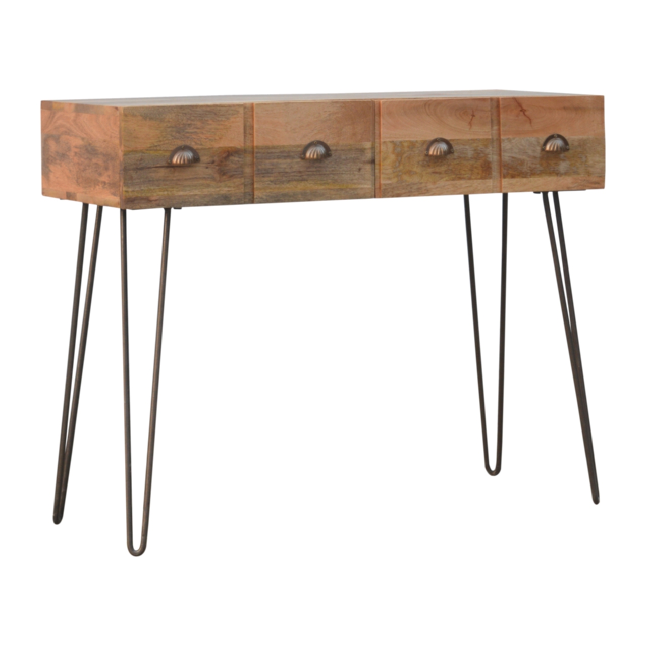 Iron Base 2 Drawer Console Table - Image 3