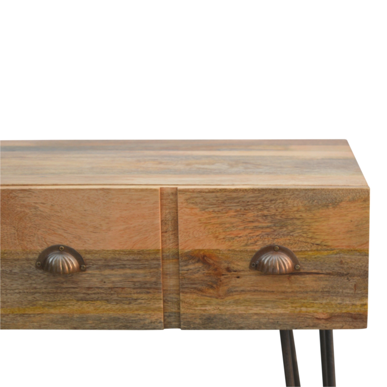 Iron Base 2 Drawer Console Table - Image 4