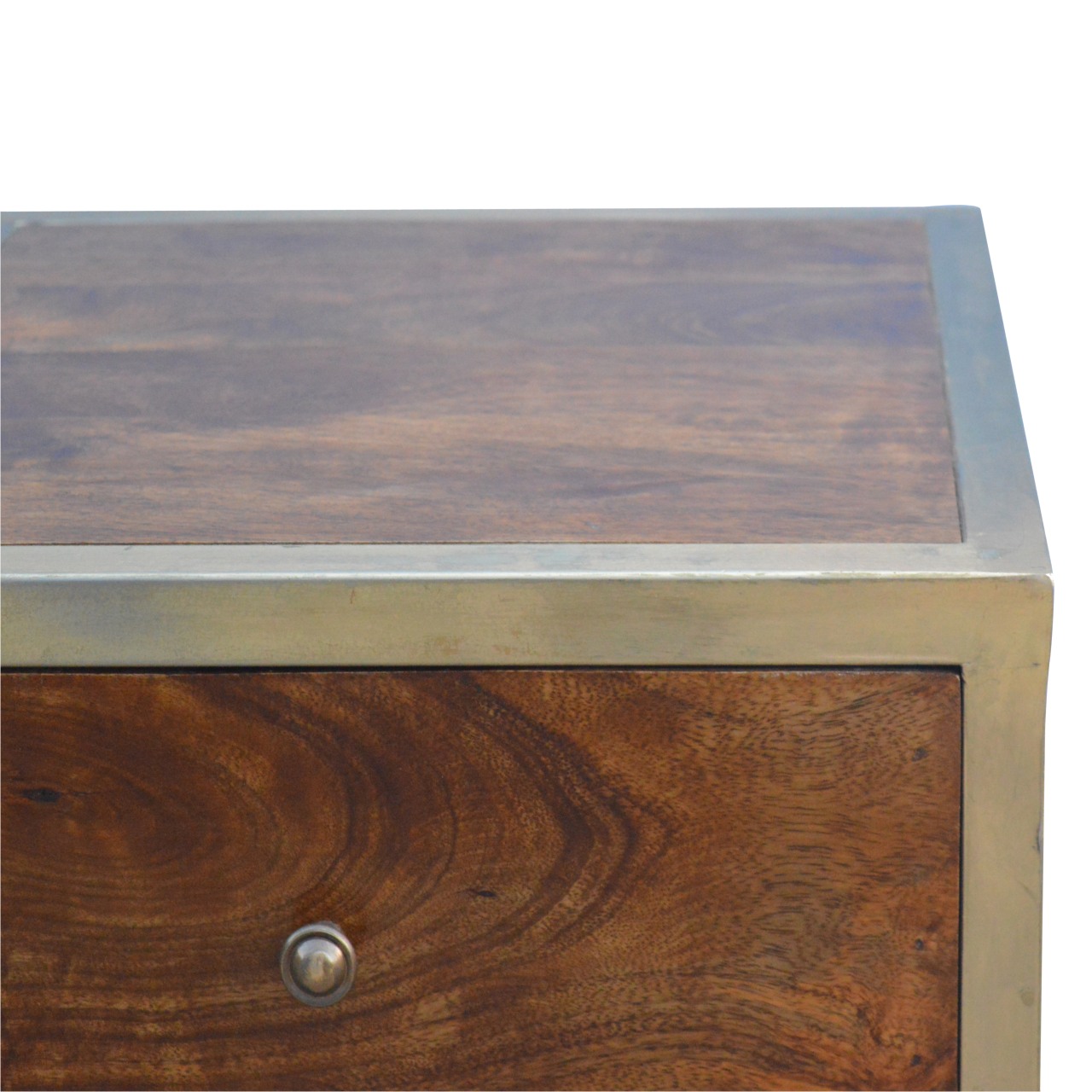 Gold Iron Frame Bedside - Image 4
