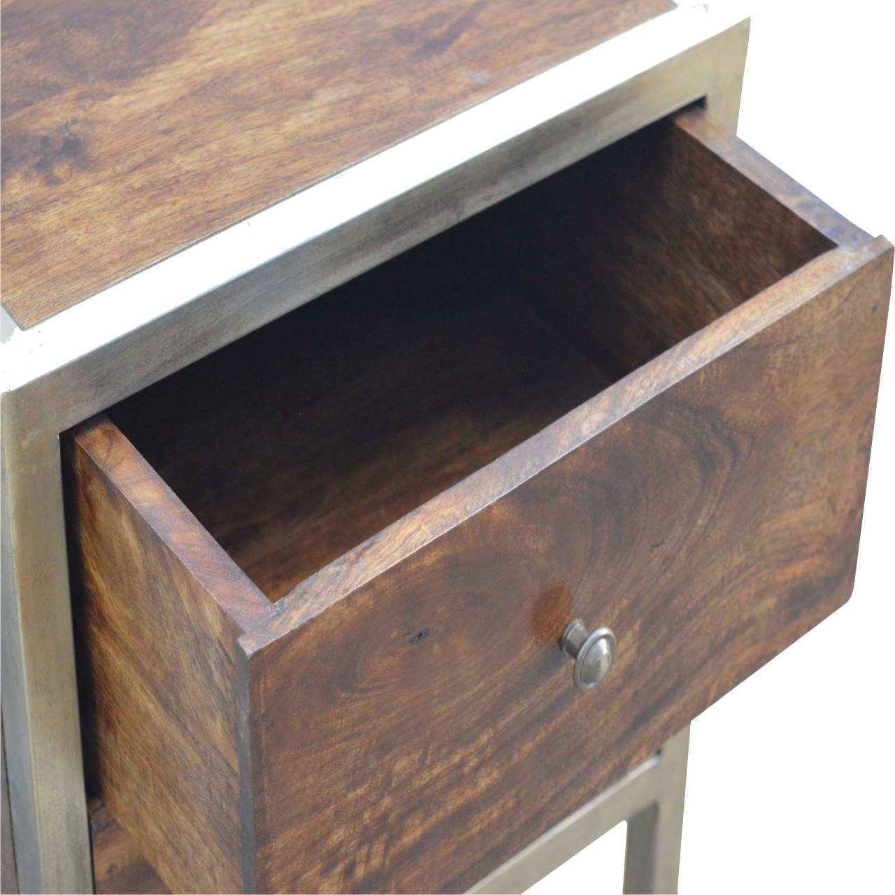 Gold Iron Frame Bedside - Image 5