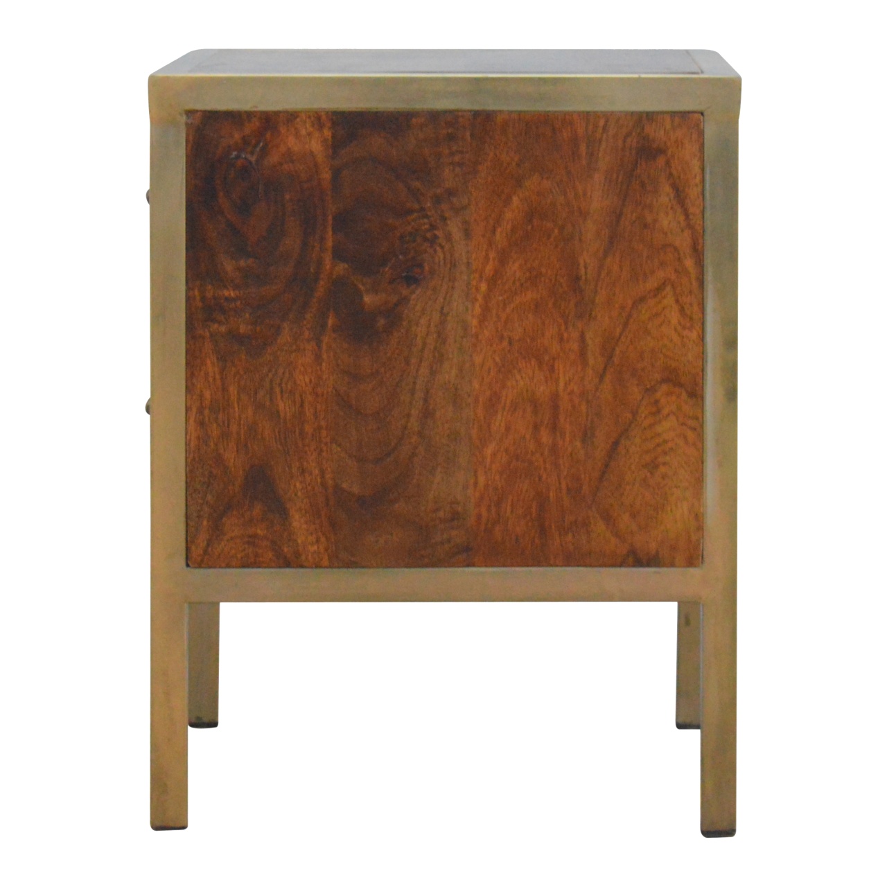 Gold Iron Frame Bedside - Image 8