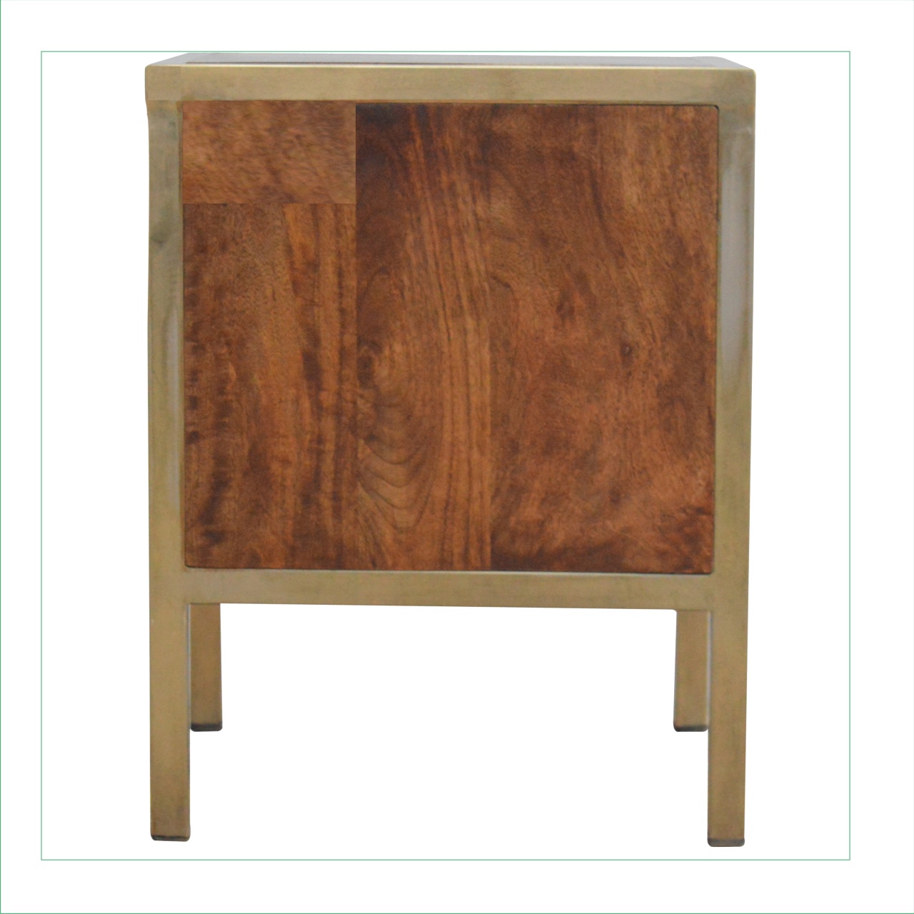 Gold Iron Frame Bedside - Image 9