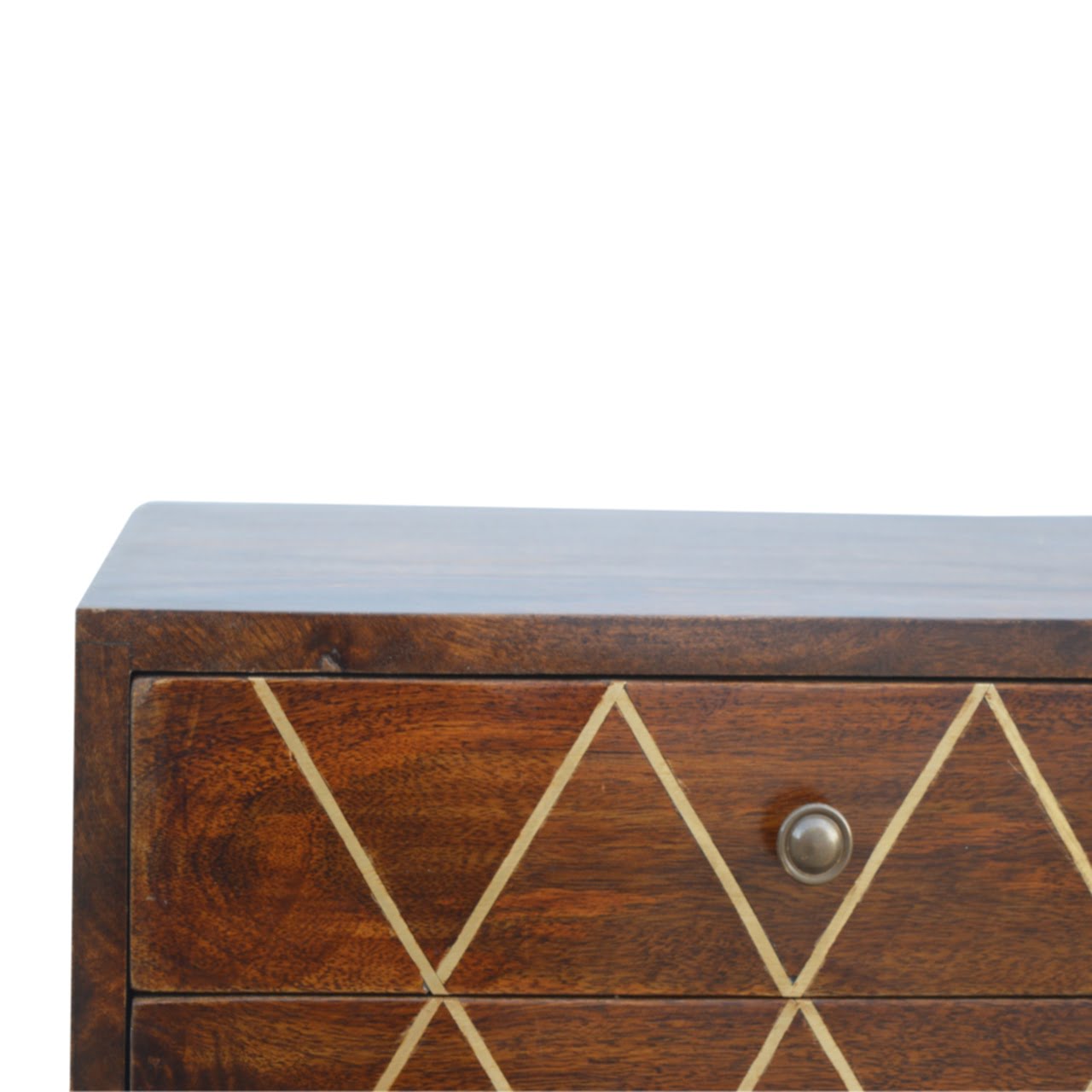 Geo Brass Inlay Bedside - Image 5