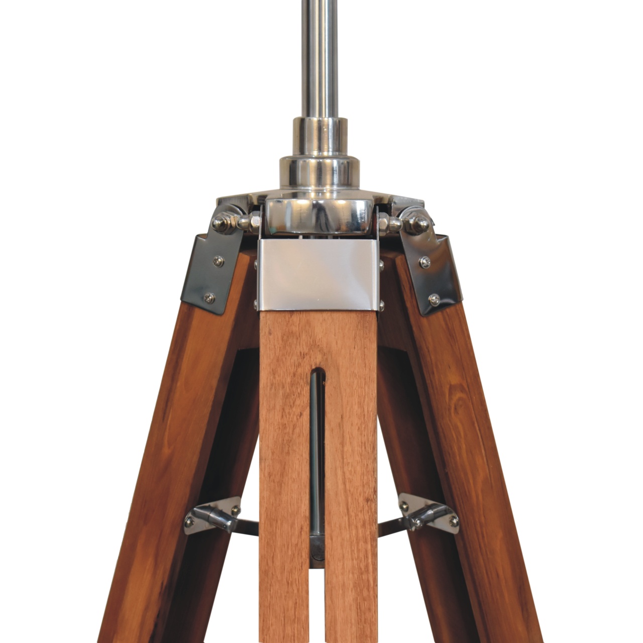 Wooden Tripod Floor Lamp - Image 4