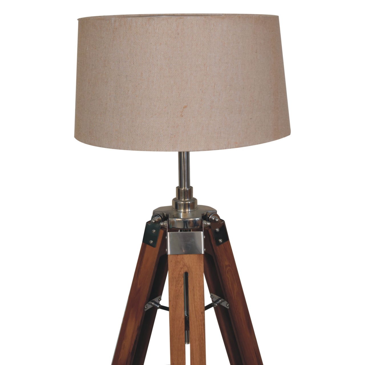 Wooden Tripod Floor Lamp - Image 5