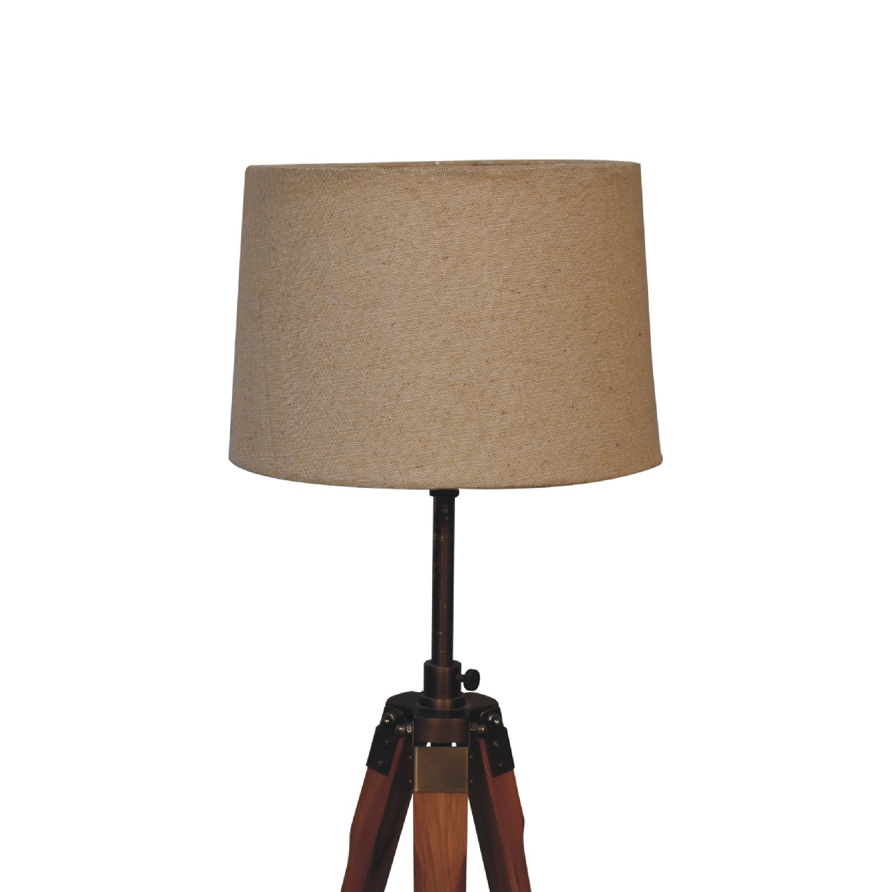 Fixed Brass Tripod Floor Lamp - Image 2