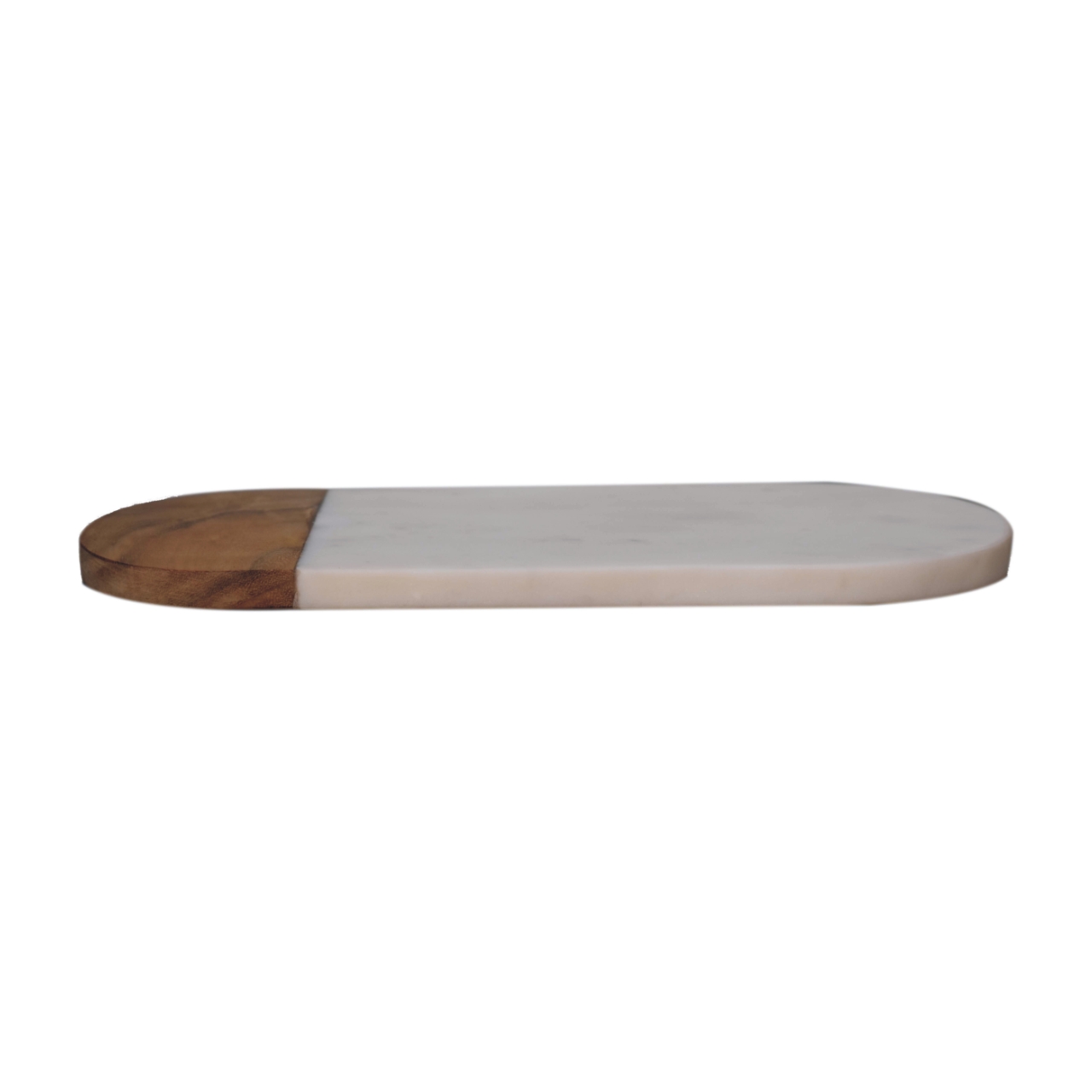 White Marble and Wood Chopping Board - Image 3