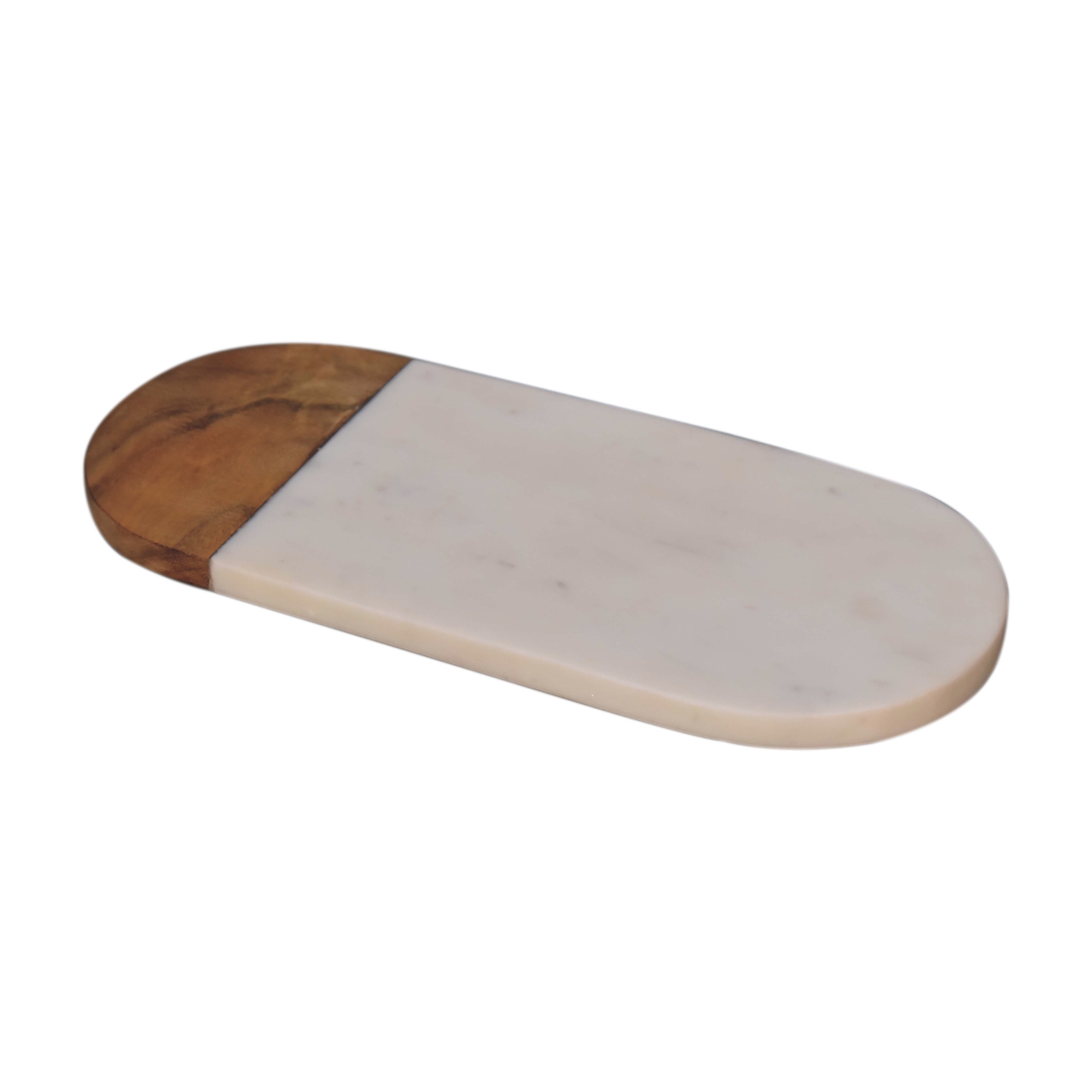 White Marble and Wood Chopping Board - Image 4