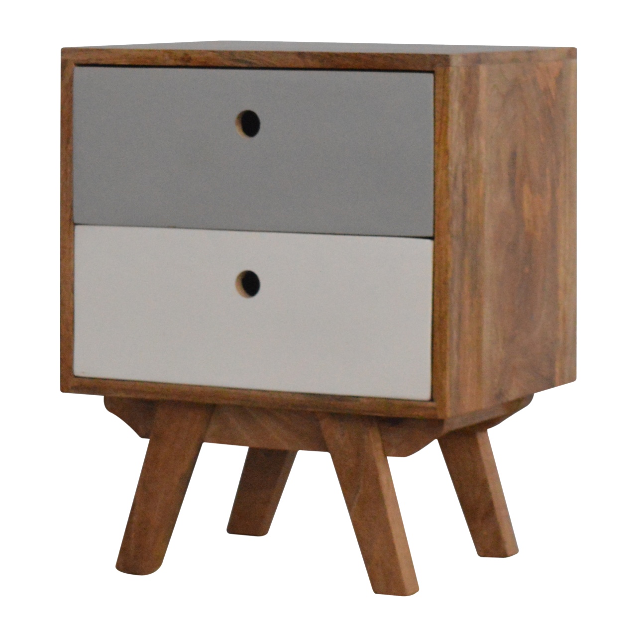 Two Tone Hand Painted Bedside - Image 2
