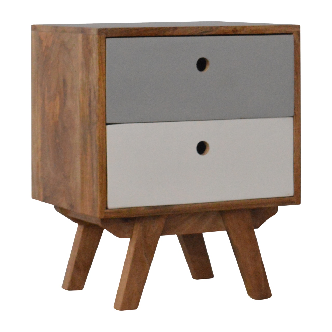 Two Tone Hand Painted Bedside - Image 3