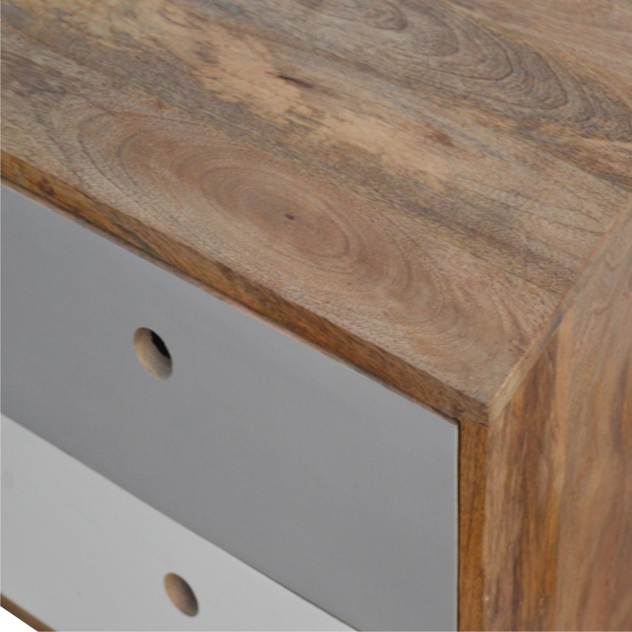 Two Tone Hand Painted Bedside - Image 5