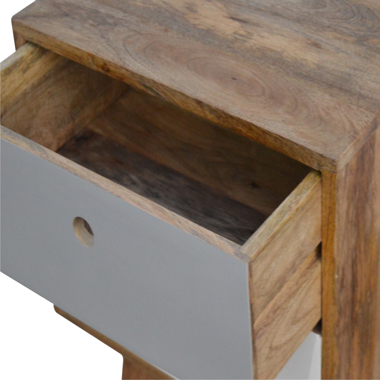 Two Tone Hand Painted Bedside - Image 6