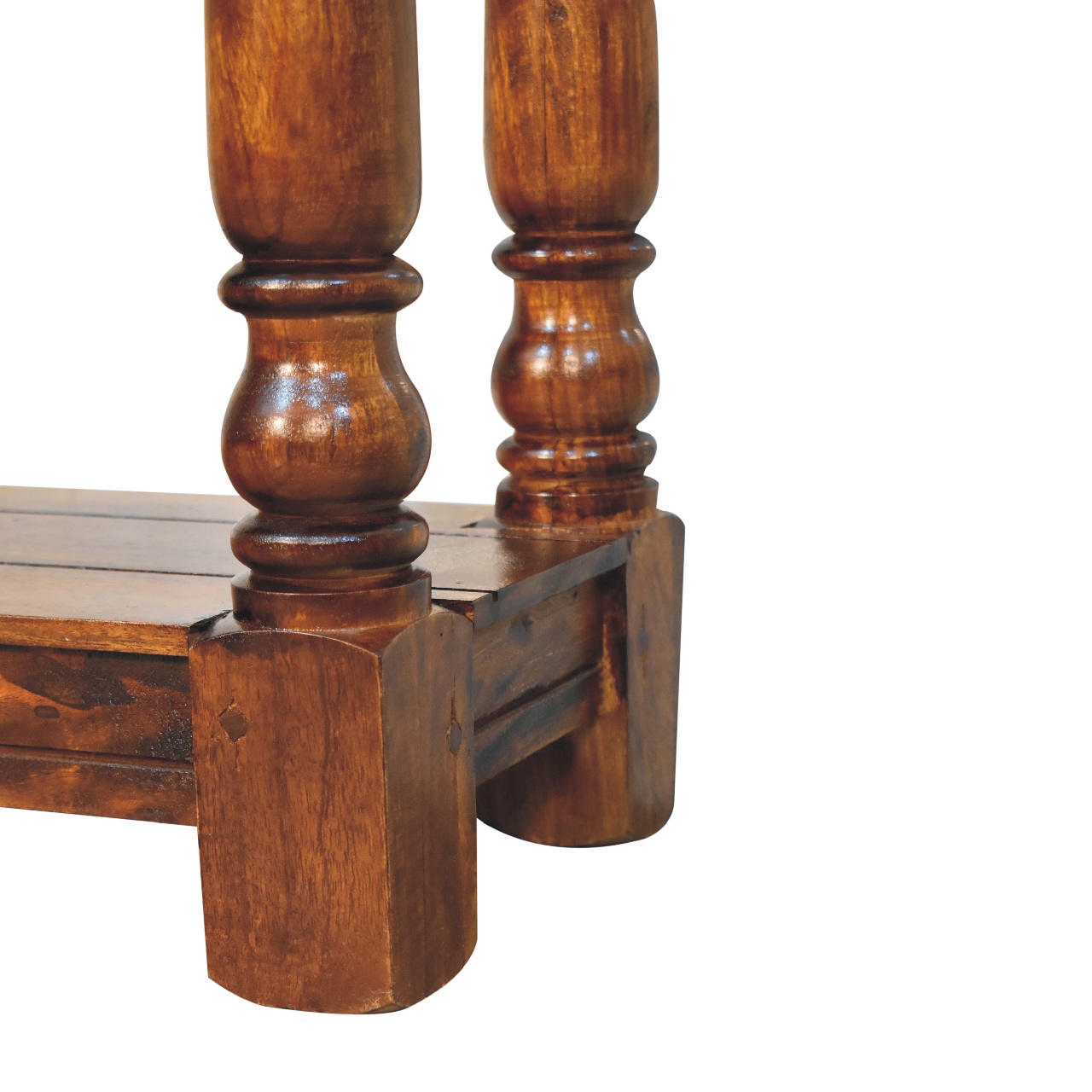 Chestnut 4 Drawer Console Table - Image 6