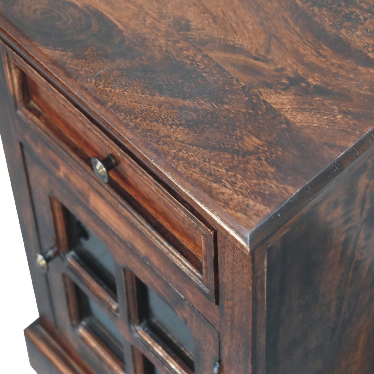 Cherry Bedside with Glazed Door - Image 5
