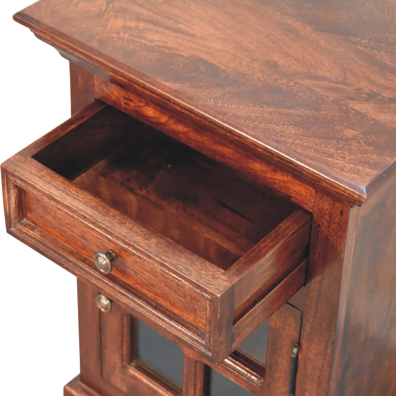 Cherry Bedside with Glazed Door - Image 6