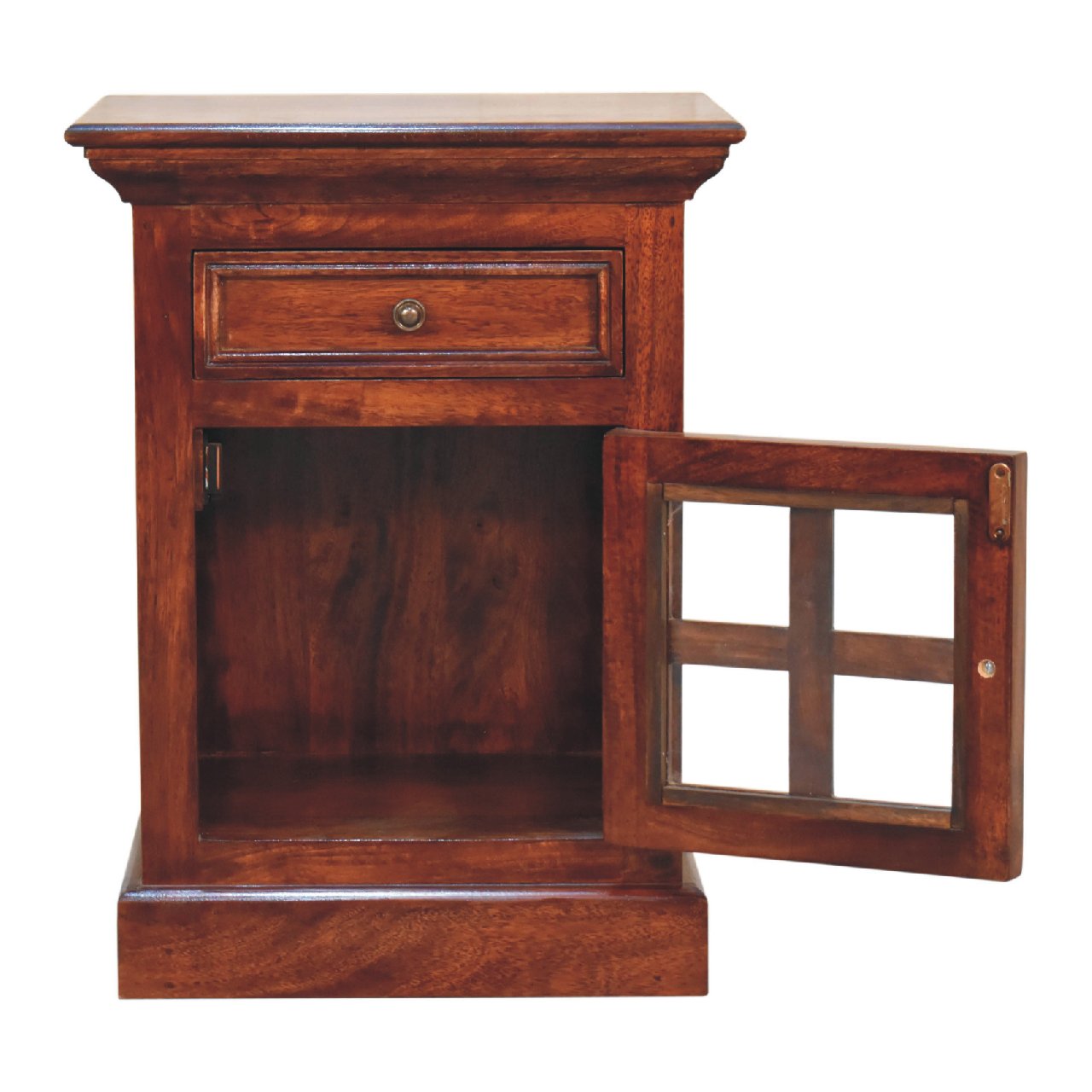 Cherry Bedside with Glazed Door - Image 8