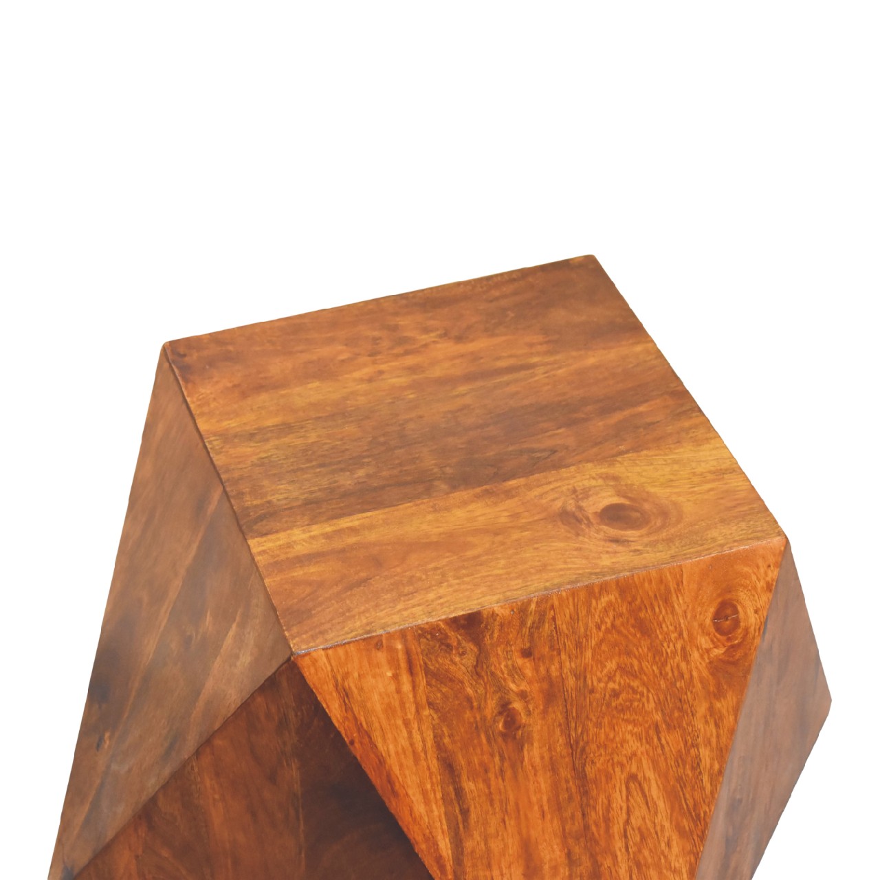 Chestnut Abstract End Table - Image 5