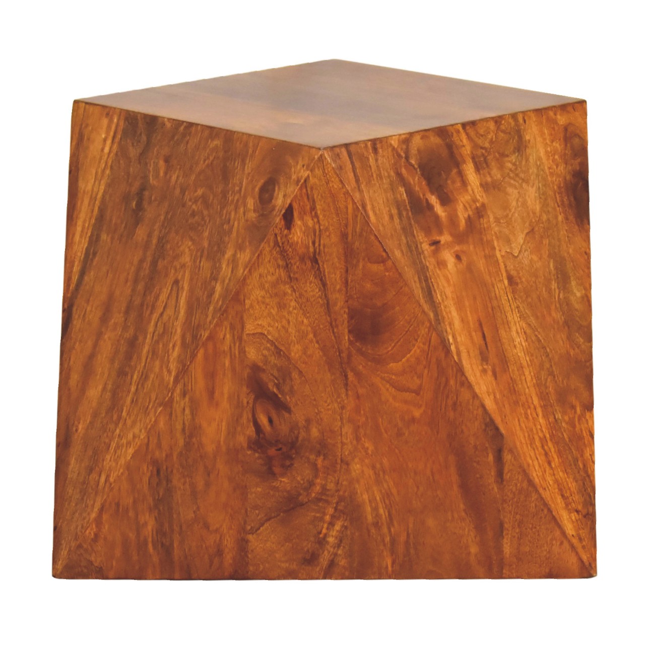 Chestnut Abstract End Table - Image 6