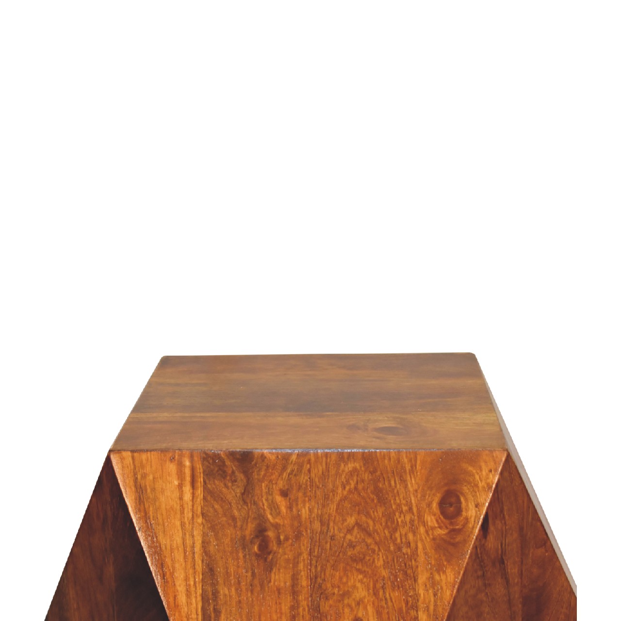 Chestnut Abstract End Table - Image 7