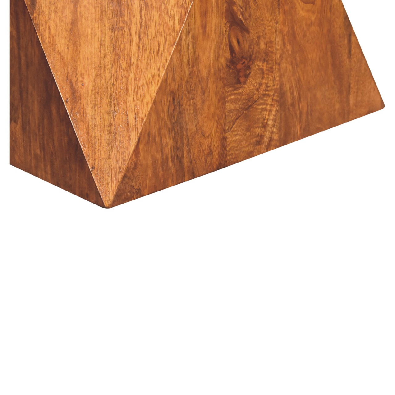 Chestnut Abstract End Table - Image 9