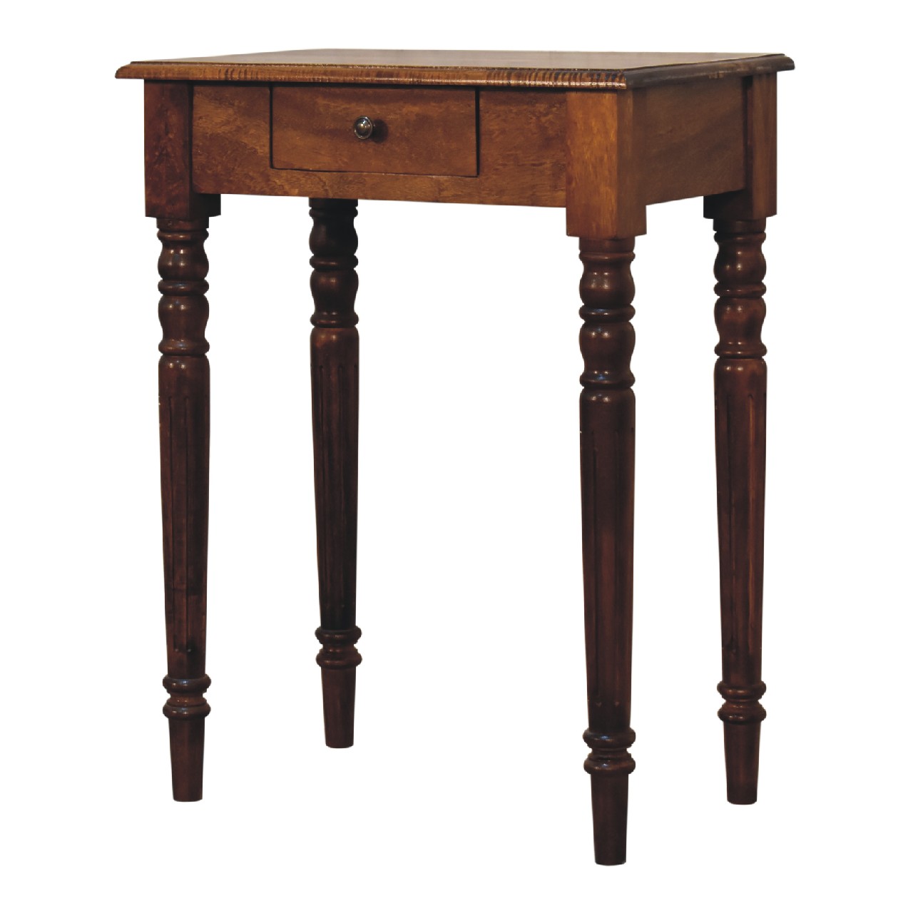 Chestnut Turned Leg Writing Desk - Image 2