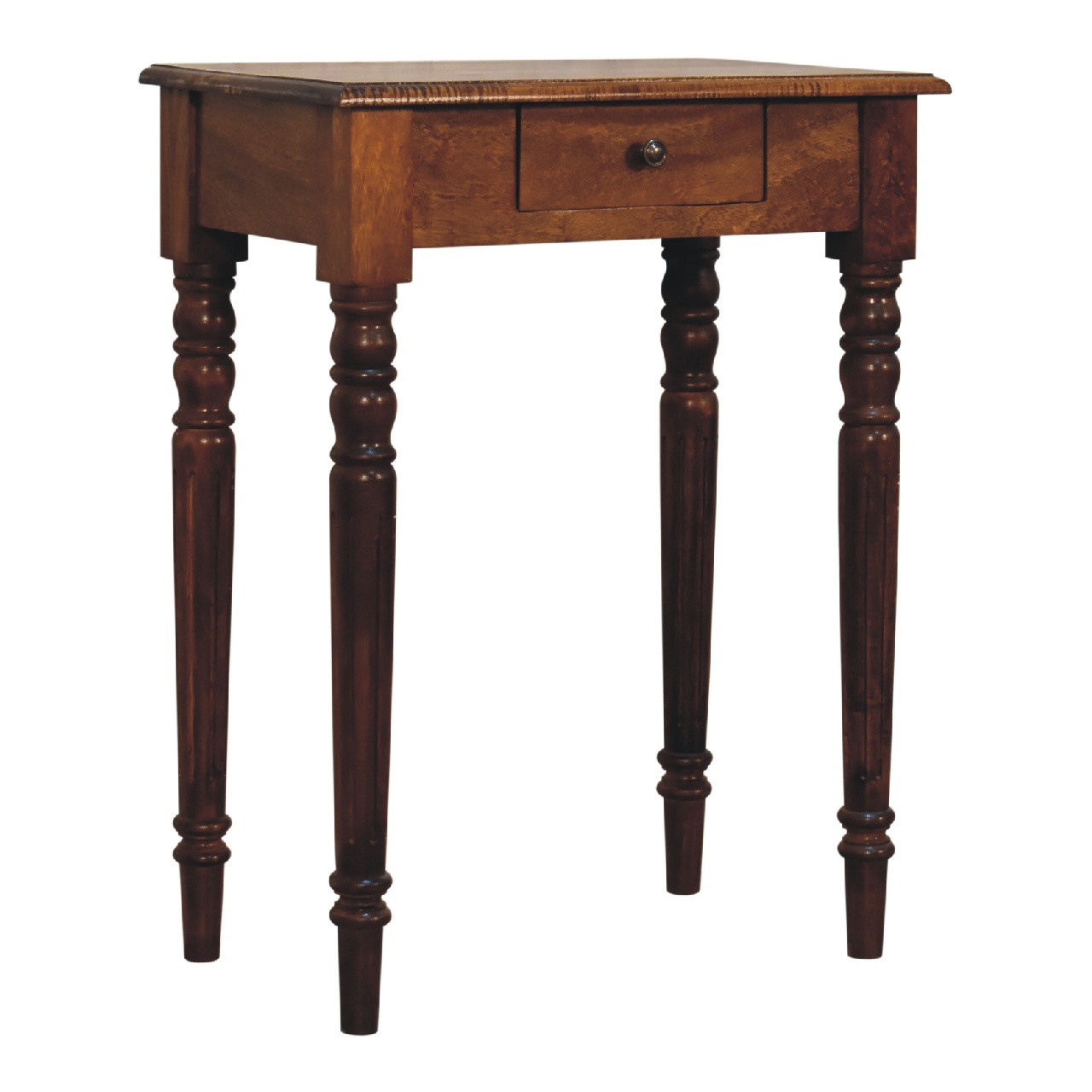 Chestnut Turned Leg Writing Desk - Image 3