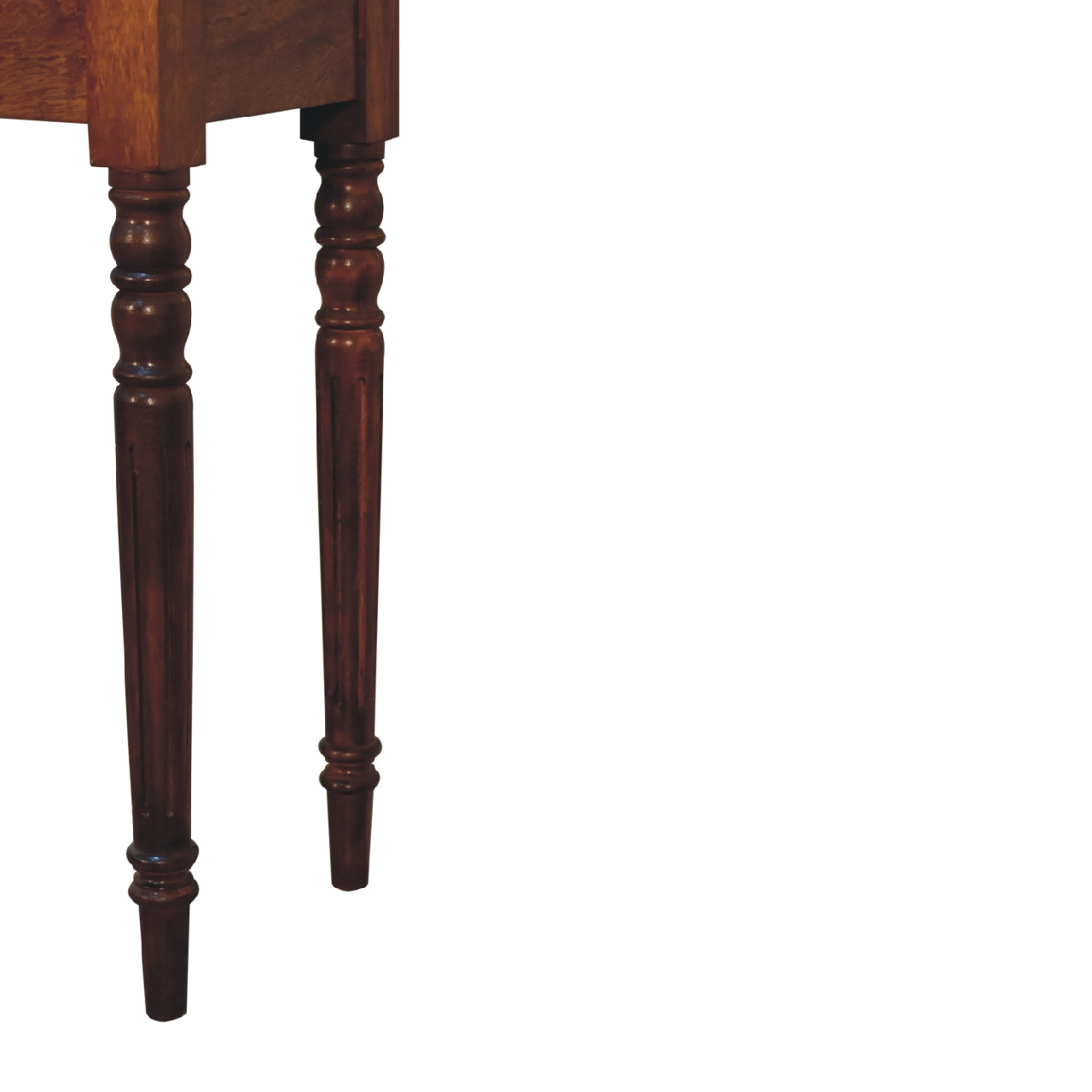 Chestnut Turned Leg Writing Desk - Image 7