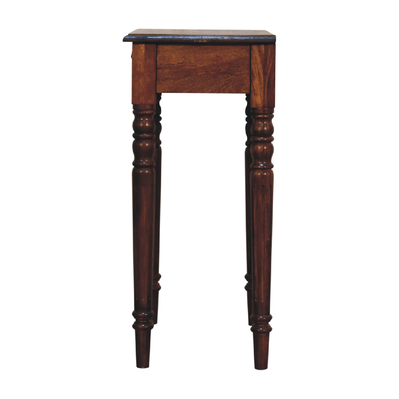 Chestnut Turned Leg Writing Desk - Image 8