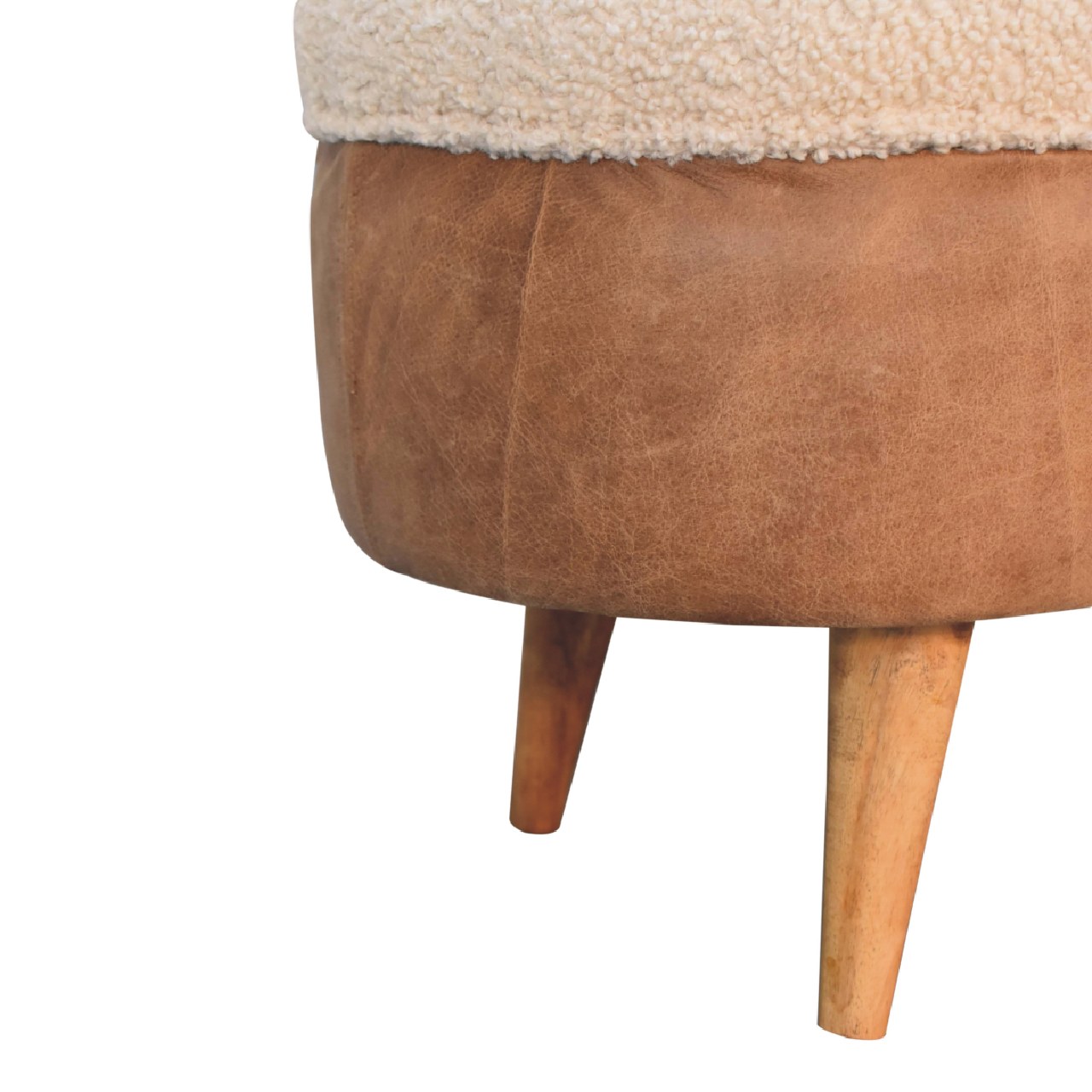 Tan Buffalo Boucle Nordic Bench - Image 7