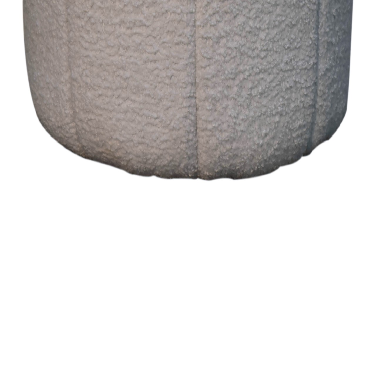 White Boucle Circus Footstool - Image 6