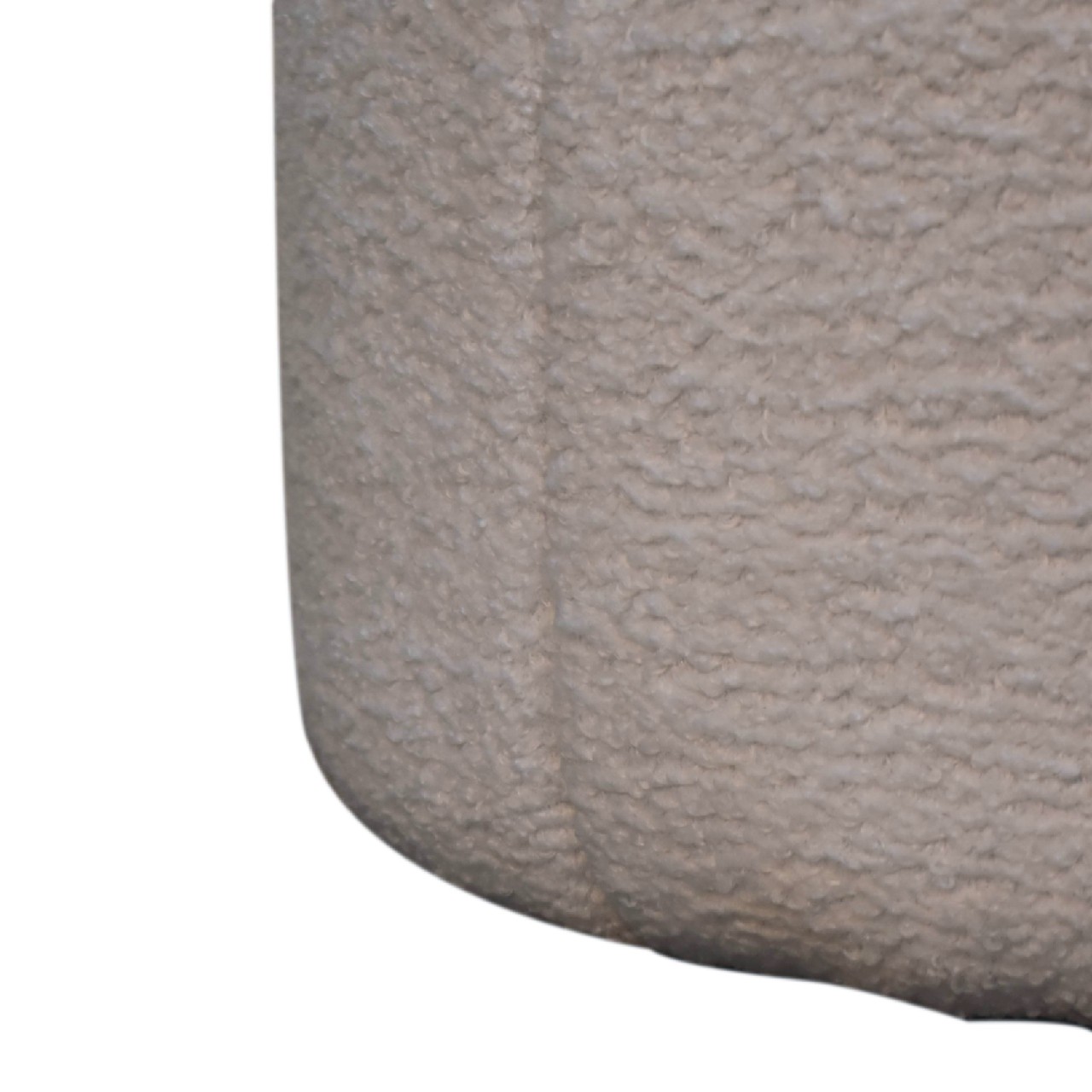 White Boucle Circus Footstool - Image 7