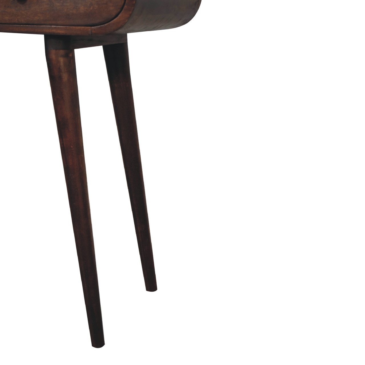 Light Walnut Curved Edge Console Table - Image 7