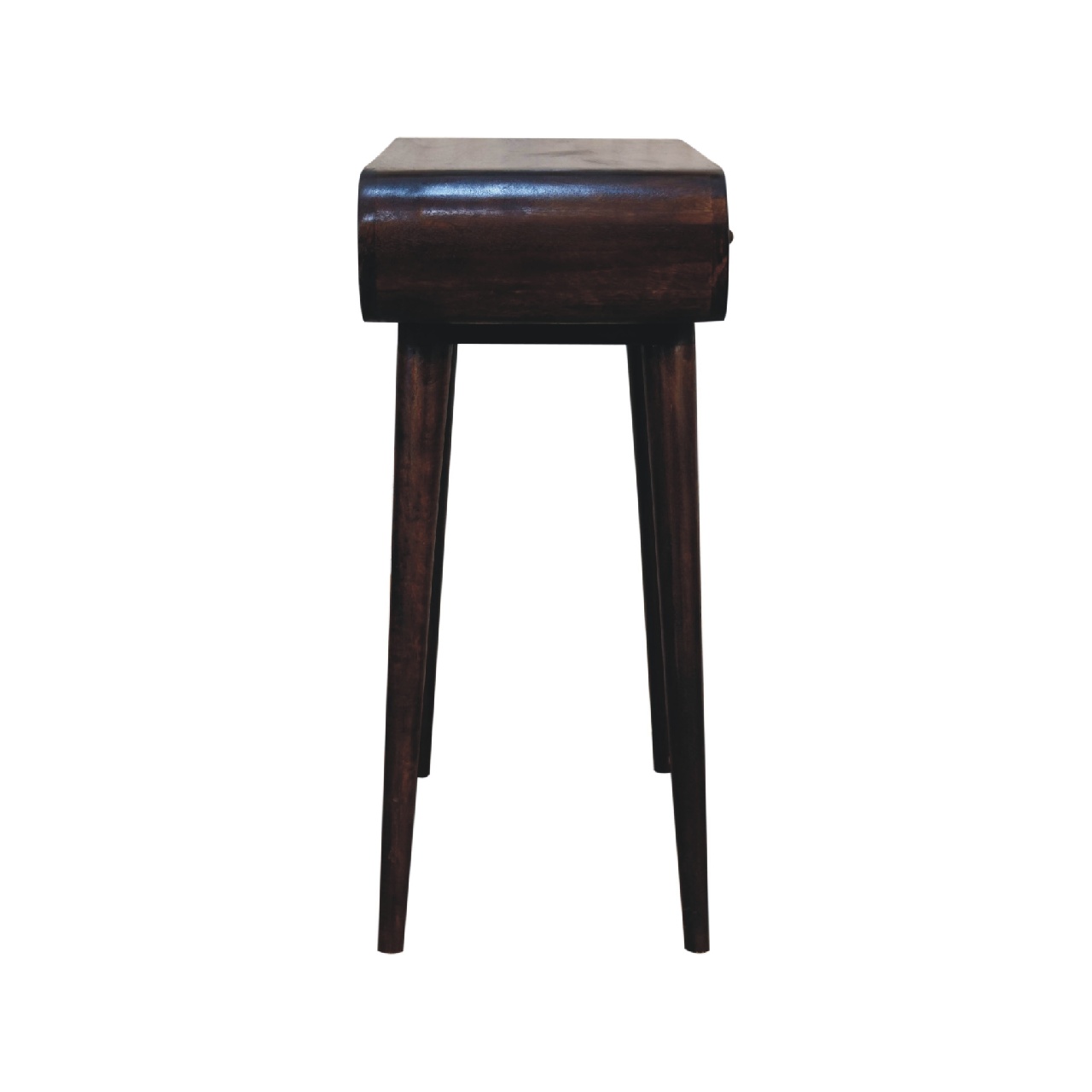 Light Walnut Curved Edge Console Table - Image 8