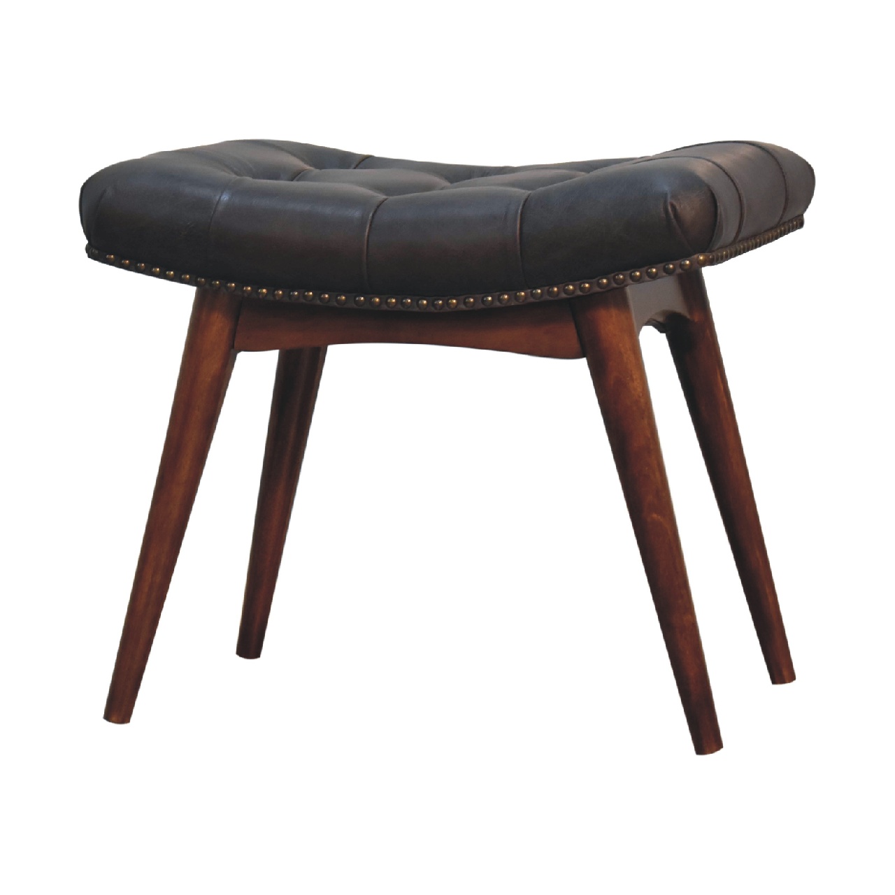 Harbour Black Footstool - Image 3