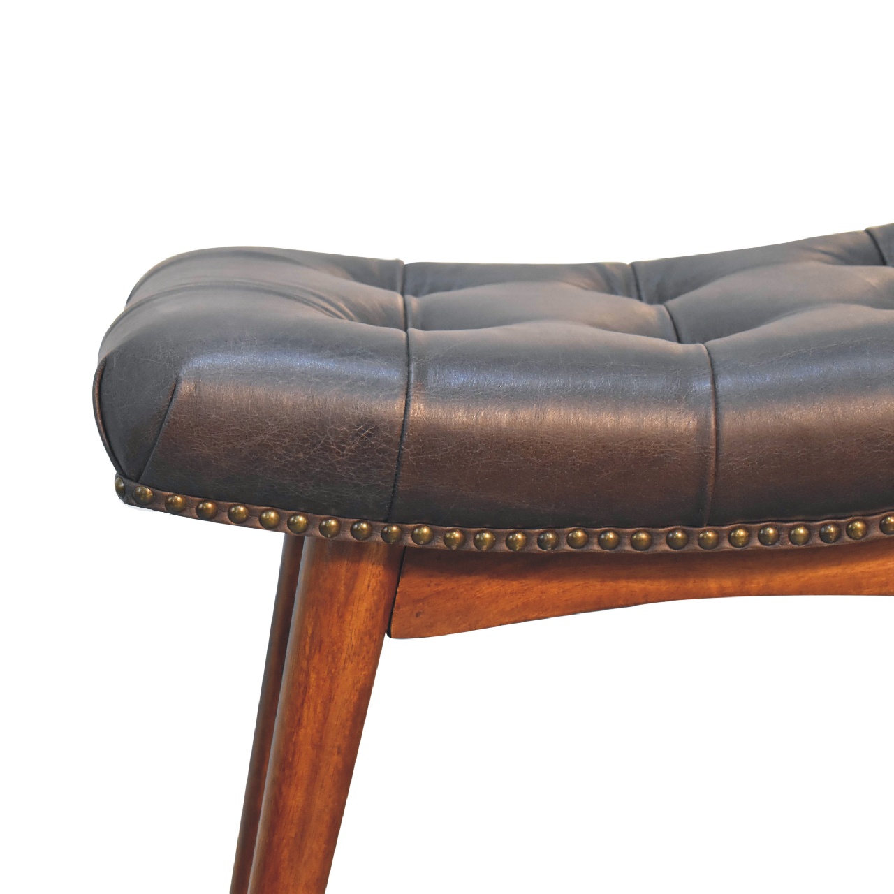 Harbour Black Footstool - Image 4