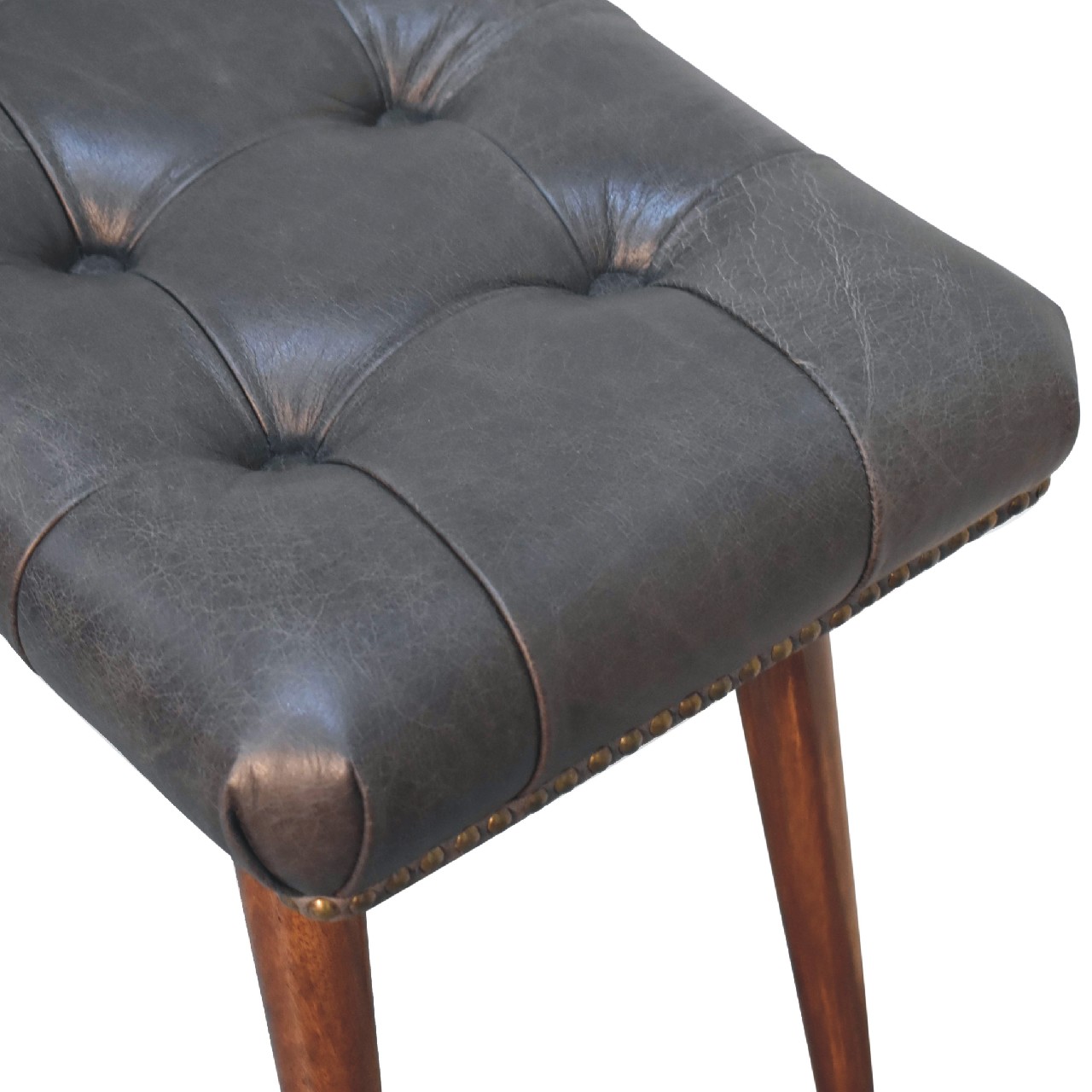 Harbour Black Footstool - Image 5