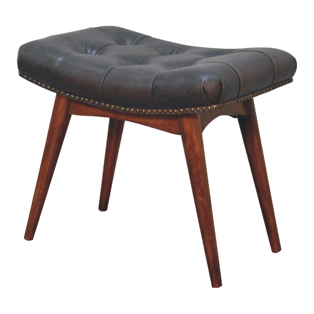 Harbour Black Footstool - Image 6