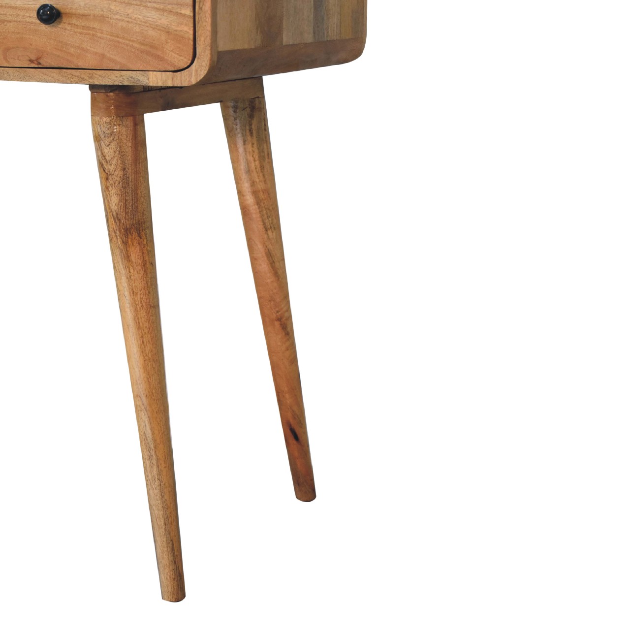 Curved Oak-ish Writing Desk - Image 5