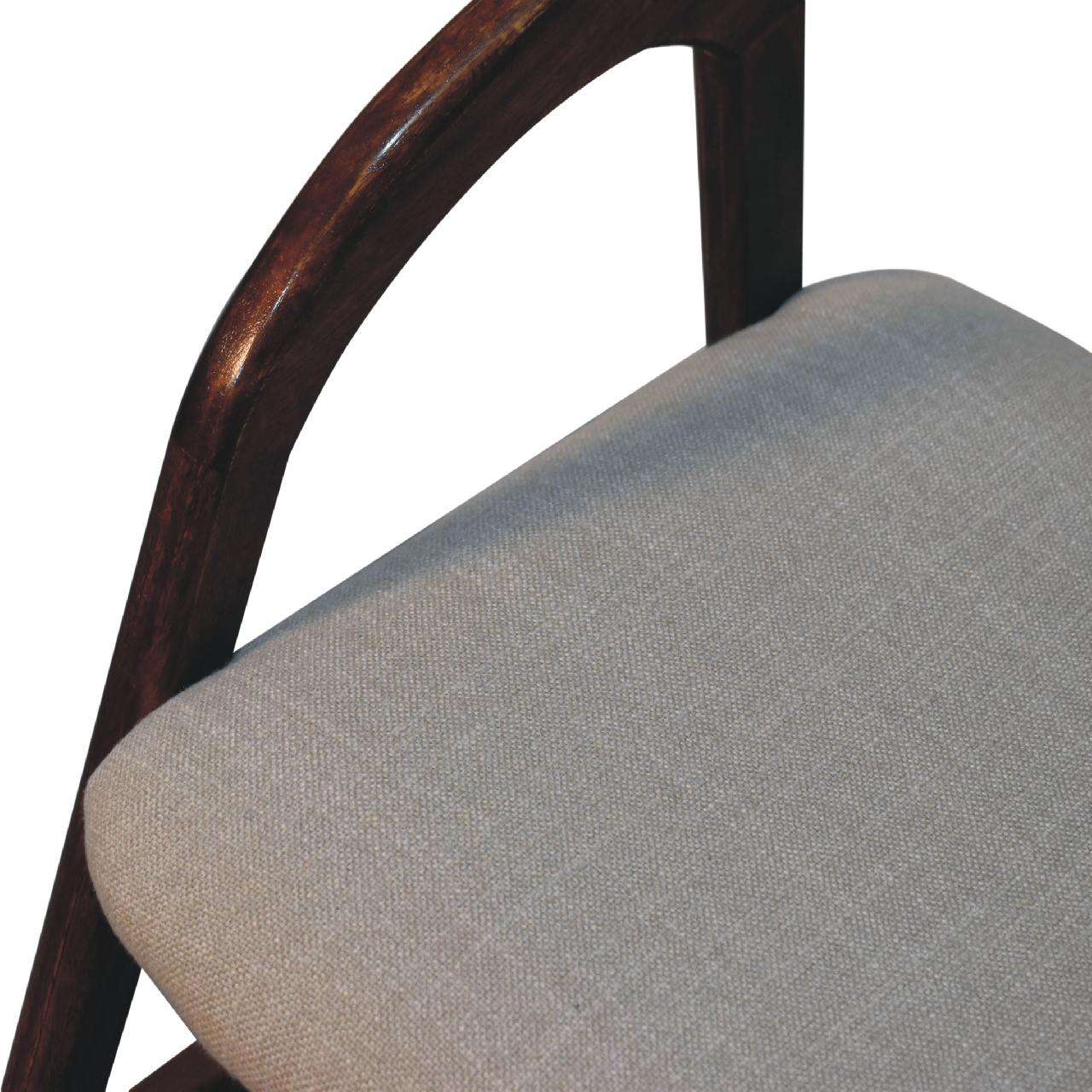 Chestnut Linen Deco Chair - Image 4