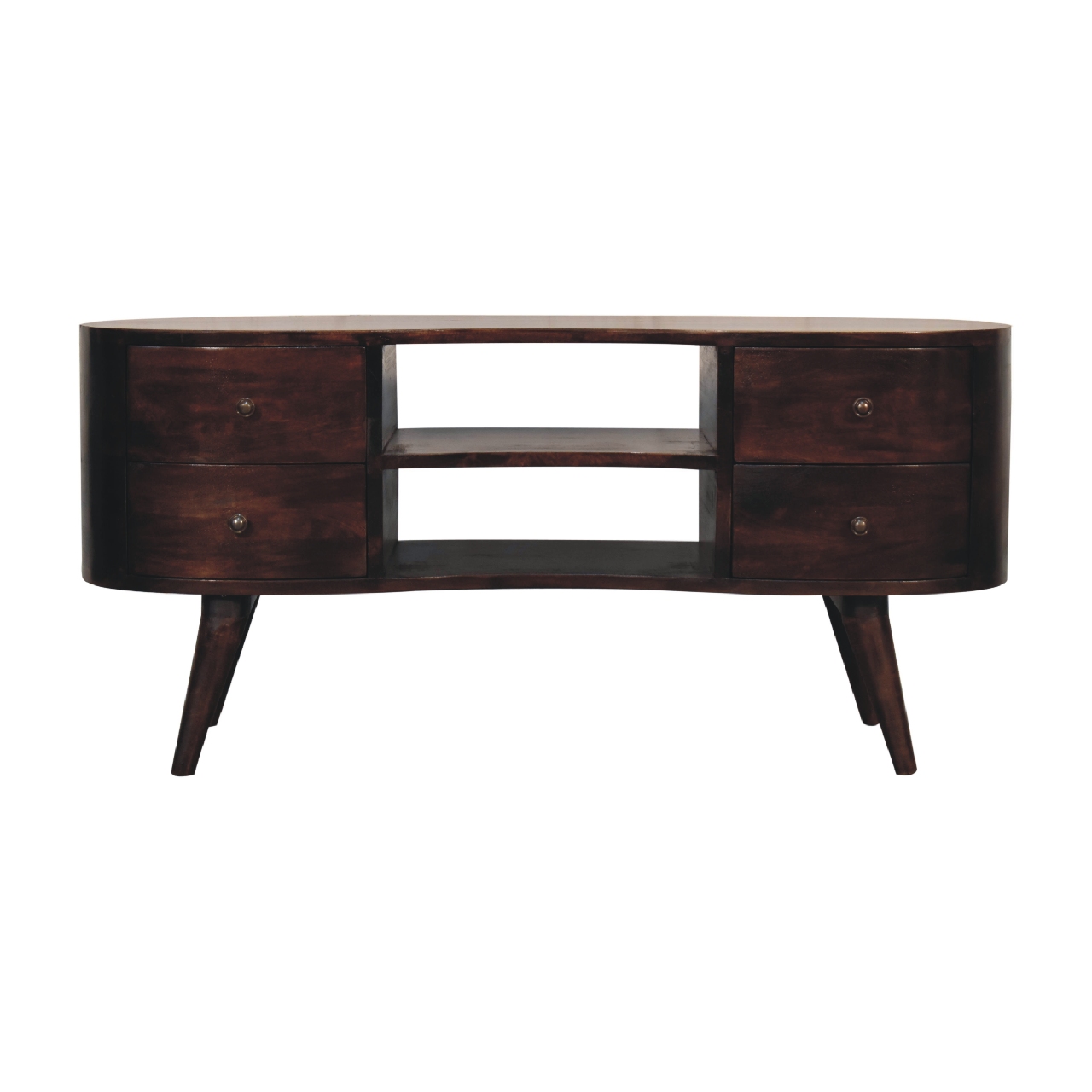 Light Walnut Wave Entertainment Unit - Image 2